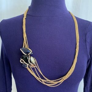 Alexis Bittar New Vintage Stone Statement Necklace